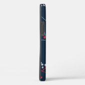 モノグラム明エレガントるい赤いベリーパターン Case-Mate iPhoneケース (裏面 / 右)