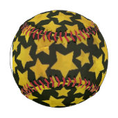 モノグラム星の背景 野球ボール (正面)