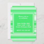 モノグラム春グストライプリーン 招待状 (裏面)