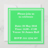 モノグラム春グストライプリーン 招待状 (裏面)