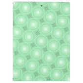 モノグラム春緑の円パターン クリップボード (裏面)