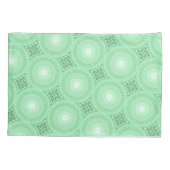 モノグラム春緑の円パターン 枕カバー (裏面)