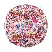 モノグラム春(カラフル) 野球ボール (正面)