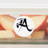 モノグラム書道の手紙"A" 3スタイル。 ラベル (貼付)