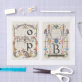 モノグラム書道デコパージュ 薄葉紙 (クラフト)