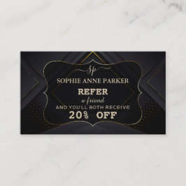 モノグラム書道金ゴールドプロフェッショナル化粧 紹介カード