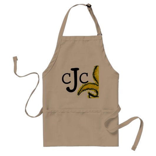 モノグラム最初のFluer de Lis Apron スタンダードエプロン (正面)