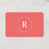 モノグラム最小サンゴ事業名刺 名刺 (正面)