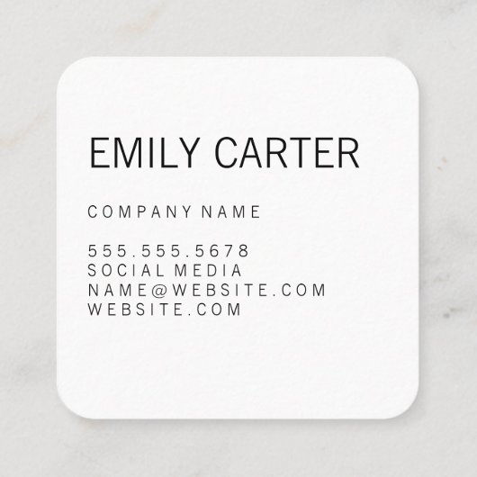 モノグラム木材 スクエア名刺 (裏面)