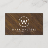 モノグラム木材 名刺 (正面)