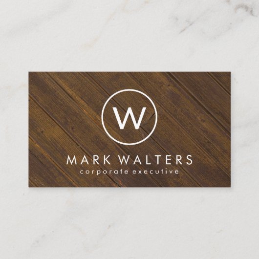 モノグラム木材 名刺 (正面)