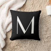 モノグラム枕レターM クッション (ブランケット)