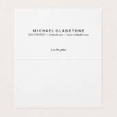 モノグラム格子 名刺 (内部フラット)