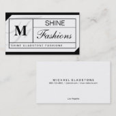 モノグラム格子 名刺 (正面/裏面)