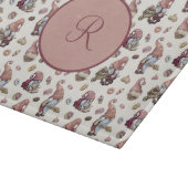 モノグラム格言ベーキング,カップケーキ,ドーナツ,かわいい カッティングボード (角)