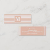 モノグラム桃ストライプ粒 スキニー名刺 (正面/裏面)