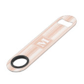 モノグラム桃ストライプ粒 スピード栓抜き (正面アングル)