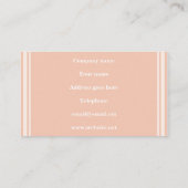 モノグラム桃ストライプ粒 名刺 (裏面)