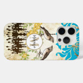 モノグラム桜鳥シャンデリアiPhone Case-Mate iPhoneケース (裏面 (横))