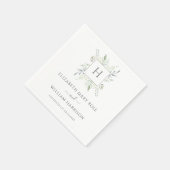 モノグラム植物学結婚院 スタンダードカクテルナプキン (角)
