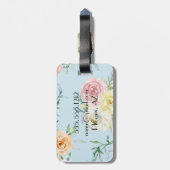 モノグラム植物模様ラゲージタグ ラゲッジタグ (裏面縦)