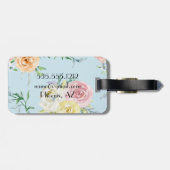 モノグラム植物模様ラゲージタグ ラゲッジタグ (裏面横)