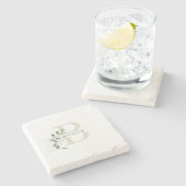 モノグラム植物緑化ストーンコースター ストーンコースター (横)