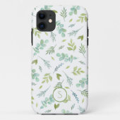 モノグラム植物葉 Case-Mate iPhoneケース (裏面)