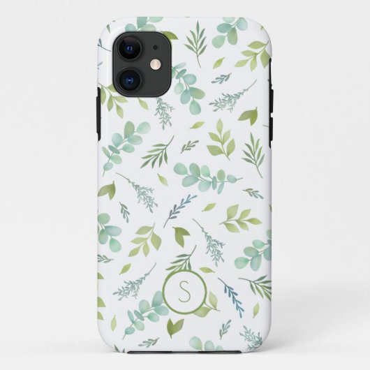 モノグラム植物葉 Case-Mate iPhoneケース (裏面)