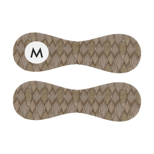 モノグラム様式化された蛇の皮 野球ボール (パネル)