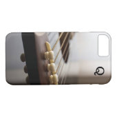 モノグラム様式化ギター写真 Case-Mate iPhoneケース (裏面(横))