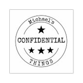 モノグラム機密ゴムスタンプ ラバースタンプ (インプリント)