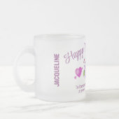 モノグラム母の日 フロストグラスマグカップ (左)