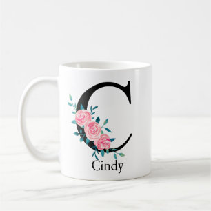 モノグラム水カスタム色独身のCコーヒー コーヒーマグカップ