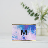 モノグラム水カラートリム(アポイントメントカード) 予約カード (スタンド正面)