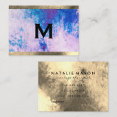 モノグラム水カラートリム(アポイントメントカード) 予約カード (正面/裏面)