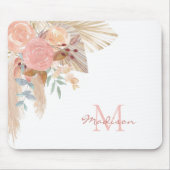 モノグラム水カラーフローラ マウスパッド (正面)