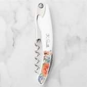 モノグラム水カラー春の花 ソムリエナイフ (正面)