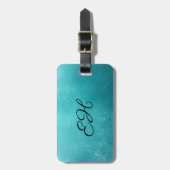 モノグラム水中青アクリルラゲージタグ ラゲッジタグ (正面縦)