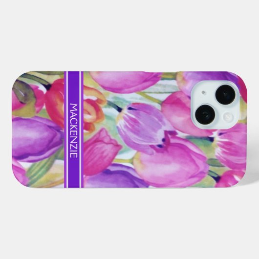 モノグラム水彩 Case-Mate iPhoneケース (裏面 (横))