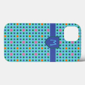 モノグラム水玉模様カスタムiPad Mini ケース Case-Mate iPhoneケース (裏面 (横))