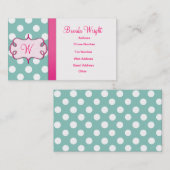 モノグラム水玉模様 名刺 (正面/裏面)