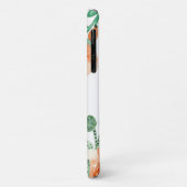 モノグラム水色ガーリーフローラエレガント  Case-Mate iPhoneケース (裏面/左)