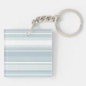 モノグラム氷青ストライプ色 キーホルダー (裏面)