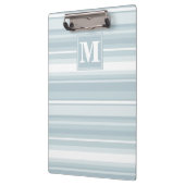 モノグラム氷青ストライプ色 クリップボード (左)