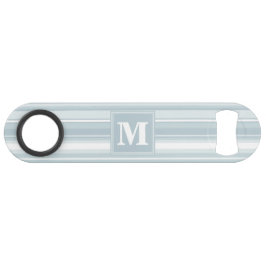 モノグラム氷青ストライプ色 スピード栓抜き