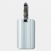 モノグラム氷青ストライプ色 ラゲッジタグ (裏面縦)