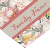 モノグラム沿岸フローラ ショートテーブルランナー (コーナー)