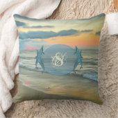 モノグラム海サンセット0735 クッション (ブランケット)