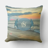 モノグラム海サンセット0735 クッション (正面)